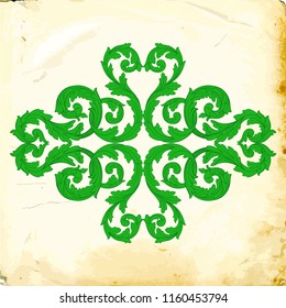 Retro baroque decorations element with flourishes calligraphic ornament. Vintage style design collection for Posters, Placards, Invitations, Banners, Badges and Logotypes.