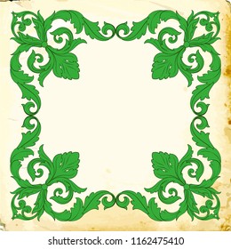 Retro baroque decorations element with flourishes calligraphic ornament. Vintage style design collection for Posters, Placards, Invitations, Banners, Badges and Logotypes.