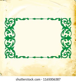 Retro baroque decorations element with flourishes calligraphic ornament. Vintage style design collection for Posters, Placards, Invitations, Banners, Badges and Logotypes.