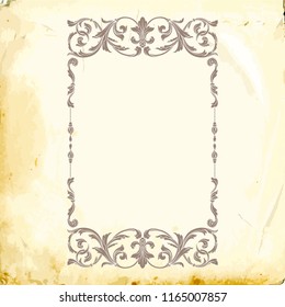 Retro baroque decorations element with flourishes calligraphic ornament. Vintage style design collection for Posters, Placards, Invitations, Banners, Badges and Logotypes.