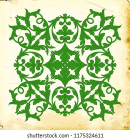 Retro baroque decorations element with flourishes calligraphic ornament. Vintage style design collection for Posters, Placards, Invitations, Banners, Badges and Logotypes.