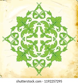 Retro baroque decorations element with flourishes calligraphic ornament. Vintage style design collection for Posters, Placards, Invitations, Banners, Badges and Logotypes.