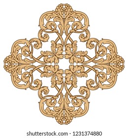 Retro baroque decorations element with flourishes calligraphic ornament. Vintage style design collection for Posters, Placards, Invitations, Banners, Badges and Logotypes.