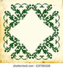 Retro baroque decorations element with flourishes calligraphic ornament. Vintage style design collection for Posters, Placards, Invitations, Banners, Badges and Logotypes.
