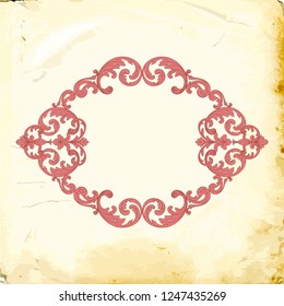 Retro baroque decorations element with flourishes calligraphic ornament. Vintage style design collection for Posters, Placards, Invitations, Banners, Badges and Logotypes.