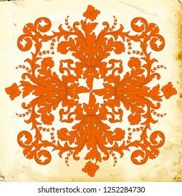 Retro baroque decorations element with flourishes calligraphic ornament. Vintage style design collection for Posters, Placards, Invitations, Banners, Badges and Logotypes.