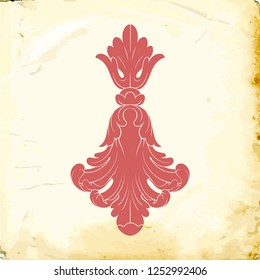 Retro baroque decorations element with flourishes calligraphic ornament. Vintage style design collection for Posters, Placards, Invitations, Banners, Badges and Logotypes.