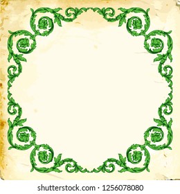 Retro baroque decorations element with flourishes calligraphic ornament. Vintage style design collection for Posters, Placards, Invitations, Banners, Badges and Logotypes.