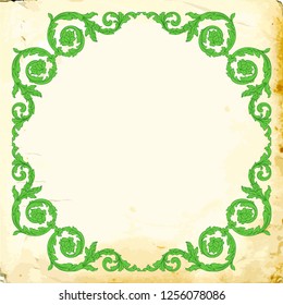 Retro baroque decorations element with flourishes calligraphic ornament. Vintage style design collection for Posters, Placards, Invitations, Banners, Badges and Logotypes.