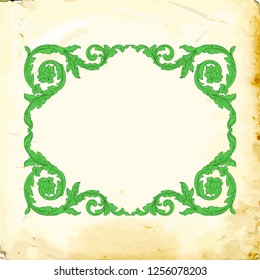 Retro baroque decorations element with flourishes calligraphic ornament. Vintage style design collection for Posters, Placards, Invitations, Banners, Badges and Logotypes.