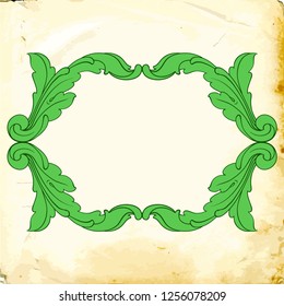Retro baroque decorations element with flourishes calligraphic ornament. Vintage style design collection for Posters, Placards, Invitations, Banners, Badges and Logotypes.