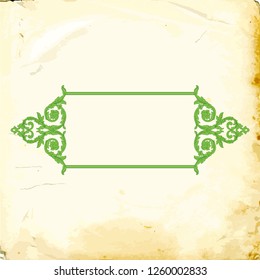 Retro baroque decorations element with flourishes calligraphic ornament. Vintage style design collection for Posters, Placards, Invitations, Banners, Badges and Logotypes.