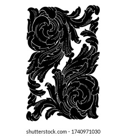 Retro baroque decorations element with flourishes calligraphic ornament. Vintage style design collection for Posters, Placards, Invitations, Banners, Badges and Logotypes.