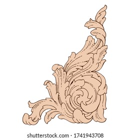 Retro baroque decorations element with flourishes calligraphic ornament. Vintage style design collection for Posters, Placards, Invitations, Banners, Badges and Logotypes.