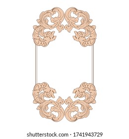Decoración barroca retro con adornos caligráficos florecientes. Colección de diseño de estilo vintage para carteles, carteles, invitaciones, carteles, insignias y logotipos.