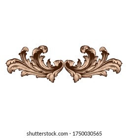 Retro barocke Dekorationselemente mit florierenden kalligrafischen Ornamenten. Vintage Design Kollektion für Poster, Plakate, Einladungen, Banner, Abzeichen und Logotypen.