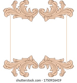 Decoración barroca retro con adornos caligráficos florecientes. Colección de diseño de estilo vintage para carteles, carteles, invitaciones, carteles, insignias y logotipos.