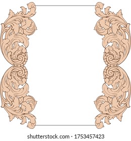 Decoración barroca retro con adornos caligráficos florecientes. Colección de diseño de estilo vintage para carteles, carteles, invitaciones, carteles, insignias y logotipos.