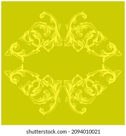 Retro baroque decorations element with flourishes calligraphic ornament. Vintage style design collection for Posters, Placards, Invitations, Banners, Badges and Logotypes.