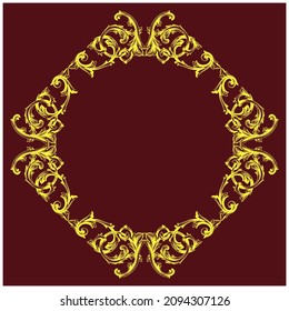 Retro baroque decorations element with flourishes calligraphic ornament. Vintage style design collection for Posters, Placards, Invitations, Banners, Badges and Logotypes.