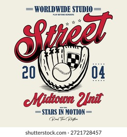 Retro Baseball Design mit verschiedenen Slogans