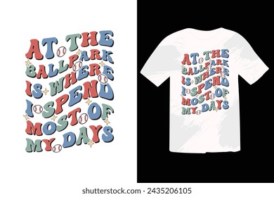 Retro Baseball Funny EPS T-shirt Design