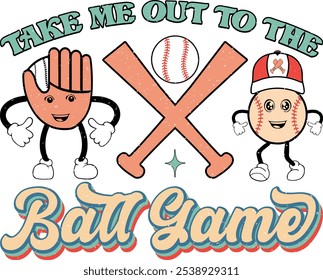 Paquete de sublimación retro de béisbol PNG