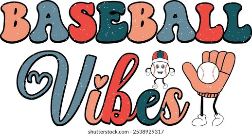 retro baseball png sublimation bundle