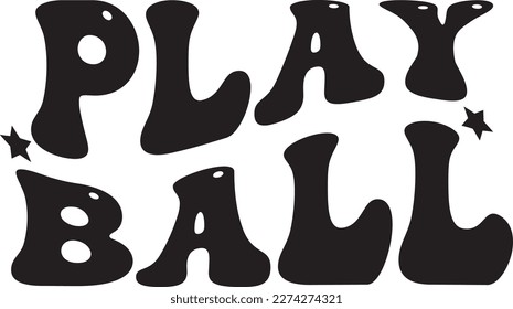 Retro Baseball, T-shirt Design, Vector