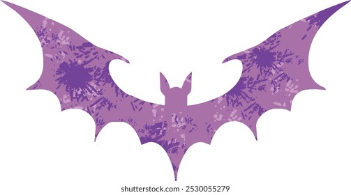 Retro bat cartoon illustration,halloween bat vector