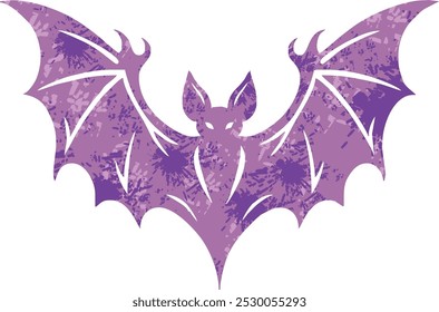 Retro bat cartoon illustration,halloween bat vector