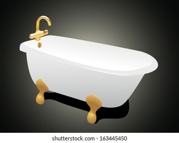 retro bathtub