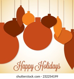 Retro baubles in vector format.