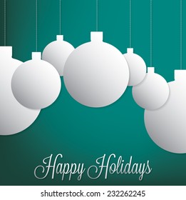 Retro baubles in vector format.