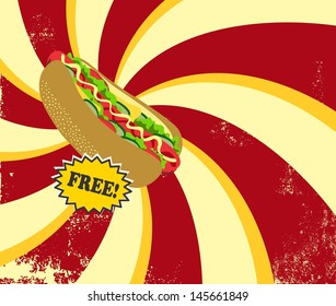 retro beam hot dog
