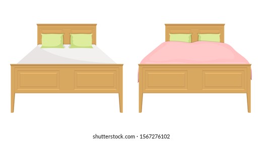 Retro bed vector design illustration isolated on white background