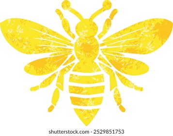 ilustração vetorial de desenho animado de abelha retrô
