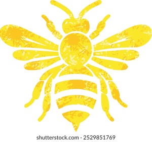 retro bee cartoon vector ilustration