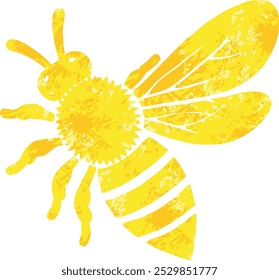 retro bee cartoon vector ilustration