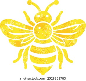 retro bee cartoon vector ilustration