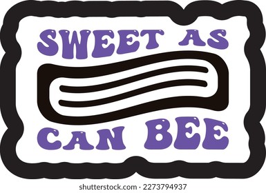 Retro Bee, T-shirt Design, Vector