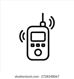 Retro Beeper Alert Symbol Notification Technology Communication Device Icon