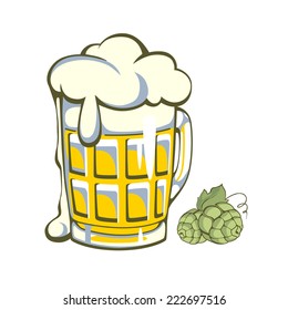 Retro beer glass