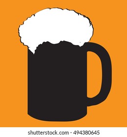 Retro beer icon , vector illustration