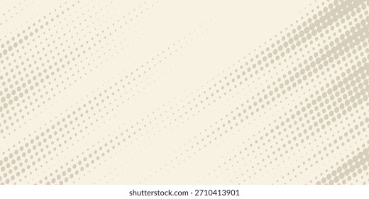 Retro beige Halbtonpapier Textur. Vintage Handwerk ecru Tapete mit Flecken, Flecken, Partikel. Helle Creme Grunge Korn Overlay Hintergrund. Schmutzige gepunktete und gespickte Leinwand Hintergrund. Vektorgrafik