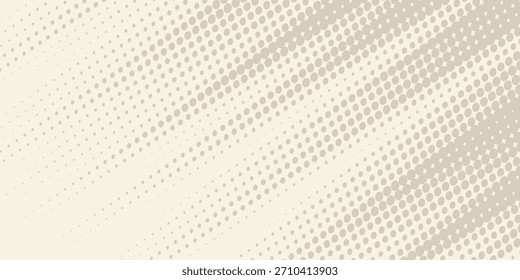 Retro beige Halbtonpapier Textur. Vintage Handwerk ecru Tapete mit Flecken, Flecken, Partikel. Helle Creme Grunge Korn Overlay Hintergrund. Schmutzige gepunktete und gespickte Leinwand Hintergrund. Vektorgrafik