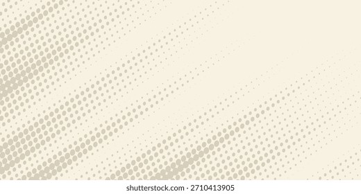 Retro beige Halbtonpapier Textur. Vintage Handwerk ecru Tapete mit Flecken, Flecken, Partikel. Helle Creme Grunge Korn Overlay Hintergrund. Schmutzige gepunktete und gespickte Leinwand Hintergrund. Vektorgrafik