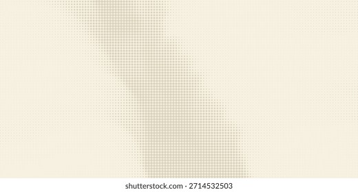 Retro beige Halbtonpapier Textur. Vintage Handwerk ecru Tapete mit Flecken, Flecken, Partikel. Helle Creme Grunge Korn Overlay Hintergrund. Schmutzige gepunktete und gespickte Leinwand Hintergrund. Vektorgrafik	