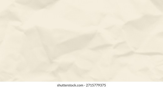 Retro beige halftone paper texture. Vintage craft ecru wallpaper with speckles, flecks, particles. Light cream grunge grain overlay background. Dirty dotted and specked canvas backdrop. Vector