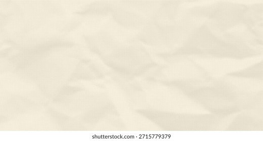 Retro beige halftone paper texture. Vintage craft ecru wallpaper with speckles, flecks, particles. Light cream grunge grain overlay background. Dirty dotted and specked canvas backdrop. Vector